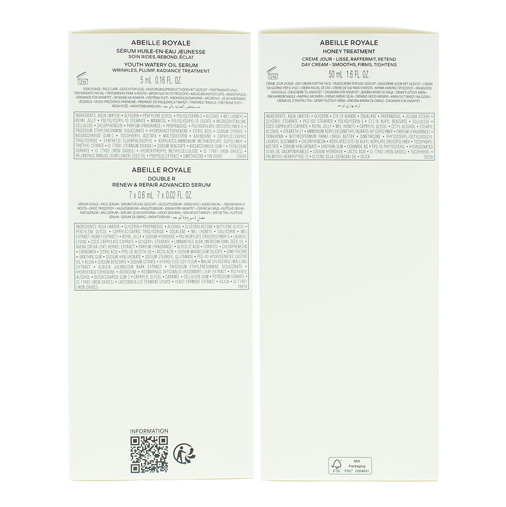 Guerlain Abeille Royale 3 Piece Gift Set: Day Cream 50ml - Water Oil Serum 5ml -