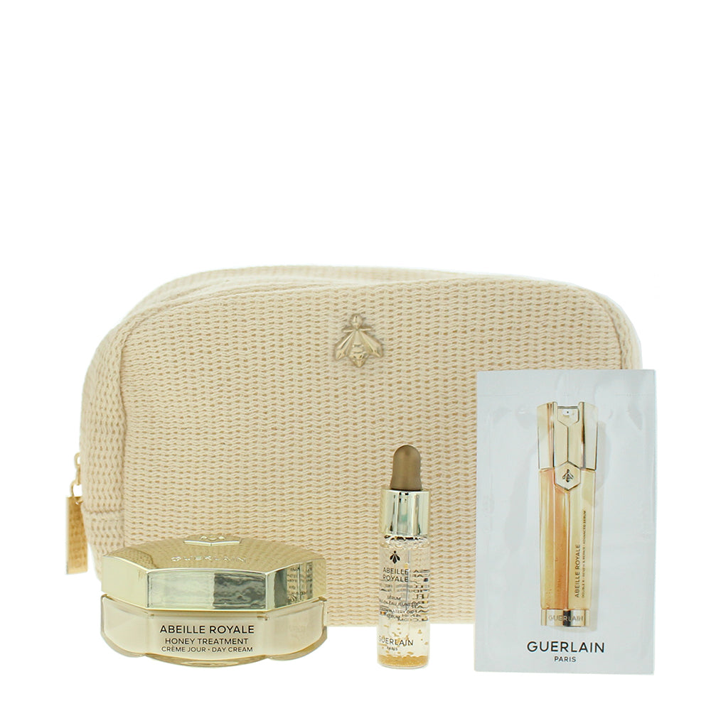 Guerlain Abeille Royale 3 Piece Gift Set: Day Cream 50ml - Water Oil Serum 5ml - - Product