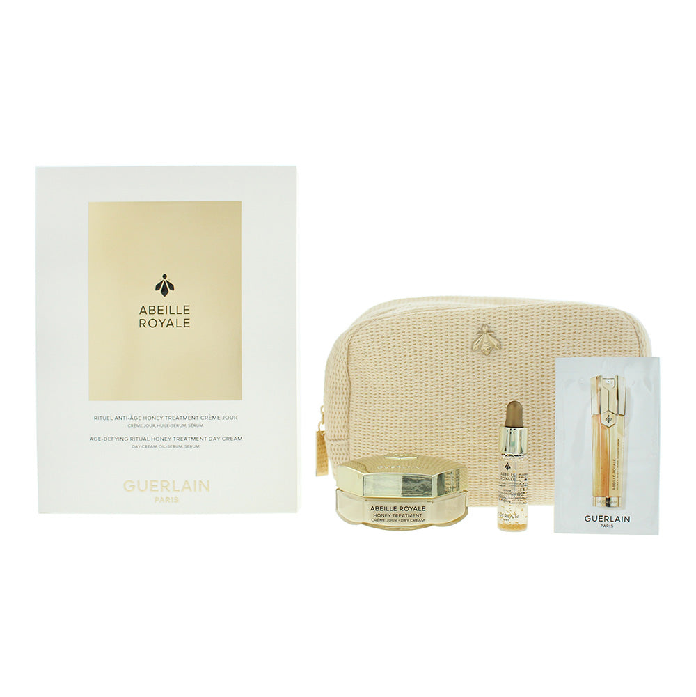Guerlain Abeille Royale 3 Piece Gift Set: Day Cream 50ml - Water Oil Serum 5ml -