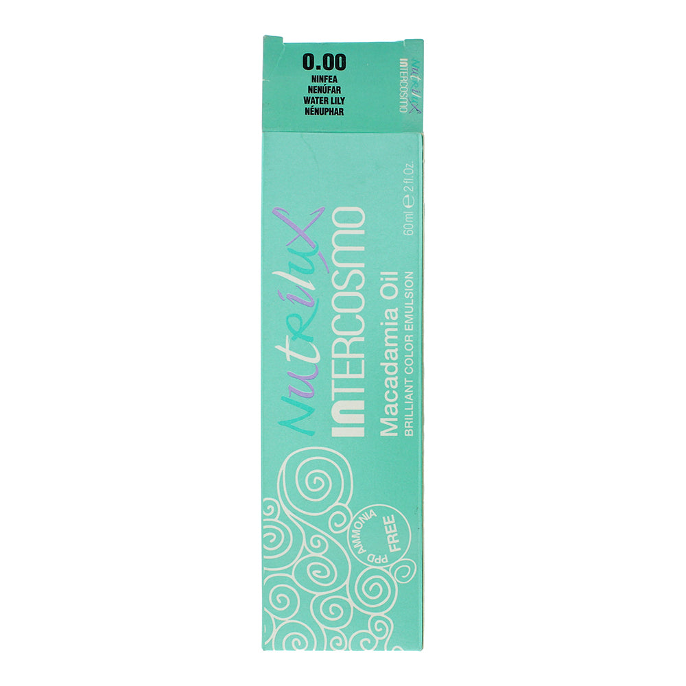 Intercosmo Nutrilux Macadamia Oil 0.00 Water Lily Hair Colour 60ml - Box