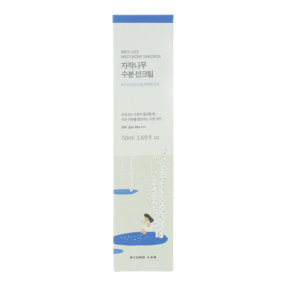 Round Lab Birch Juice Moisturising Spf 50 Sun Cream 50ml - Box