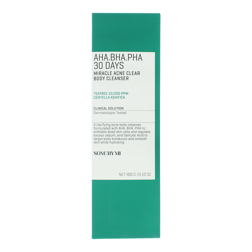 Some By Mi Body  30 Days AHA, BHA, PHA Miracle Acne Clear Body Cleanser 400ml - Box