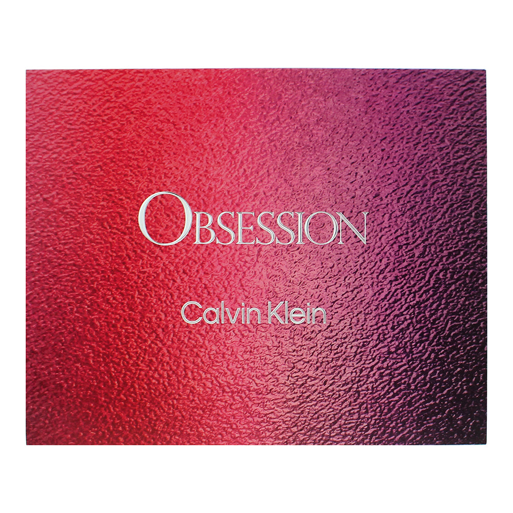 Calvin Klein Obsession For Women 3 Piece Gift Set: Eau de Parfum 100ml - Body Lo - Box