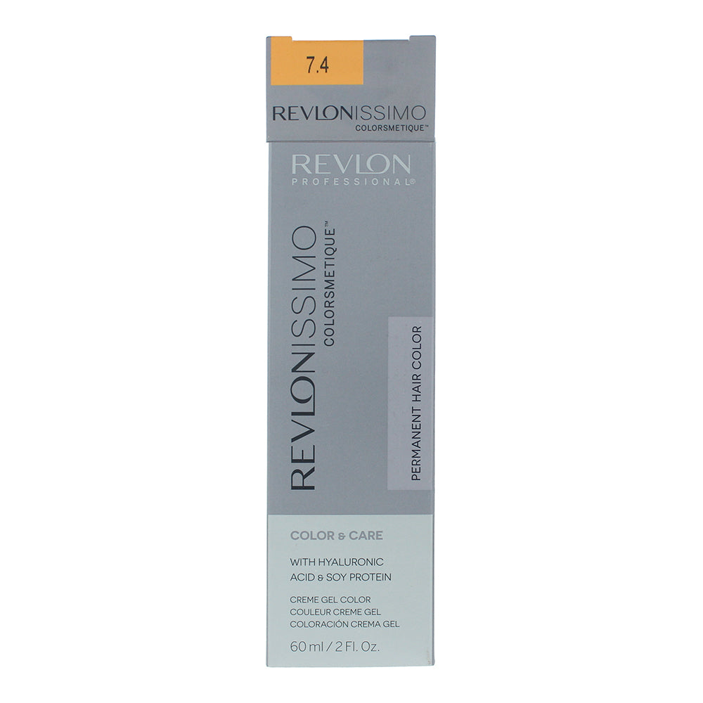 Revlon Revlonissimo Colorsmetique 7.4 MEDIUM COPPER BLONDE Hair Colour 60ml - Box