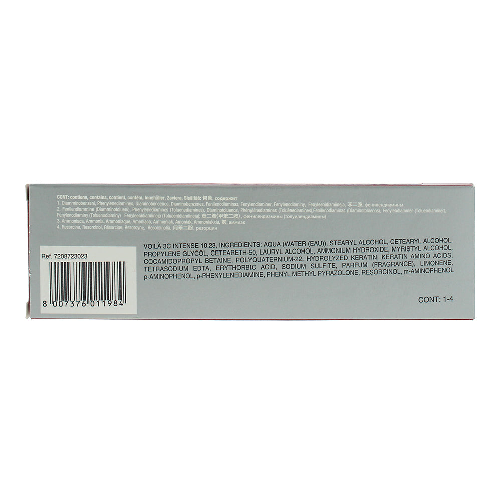 Intercosmo Voilà 3C Intense 10.23 Platinum Beige Blonde Hair Colour 60ml