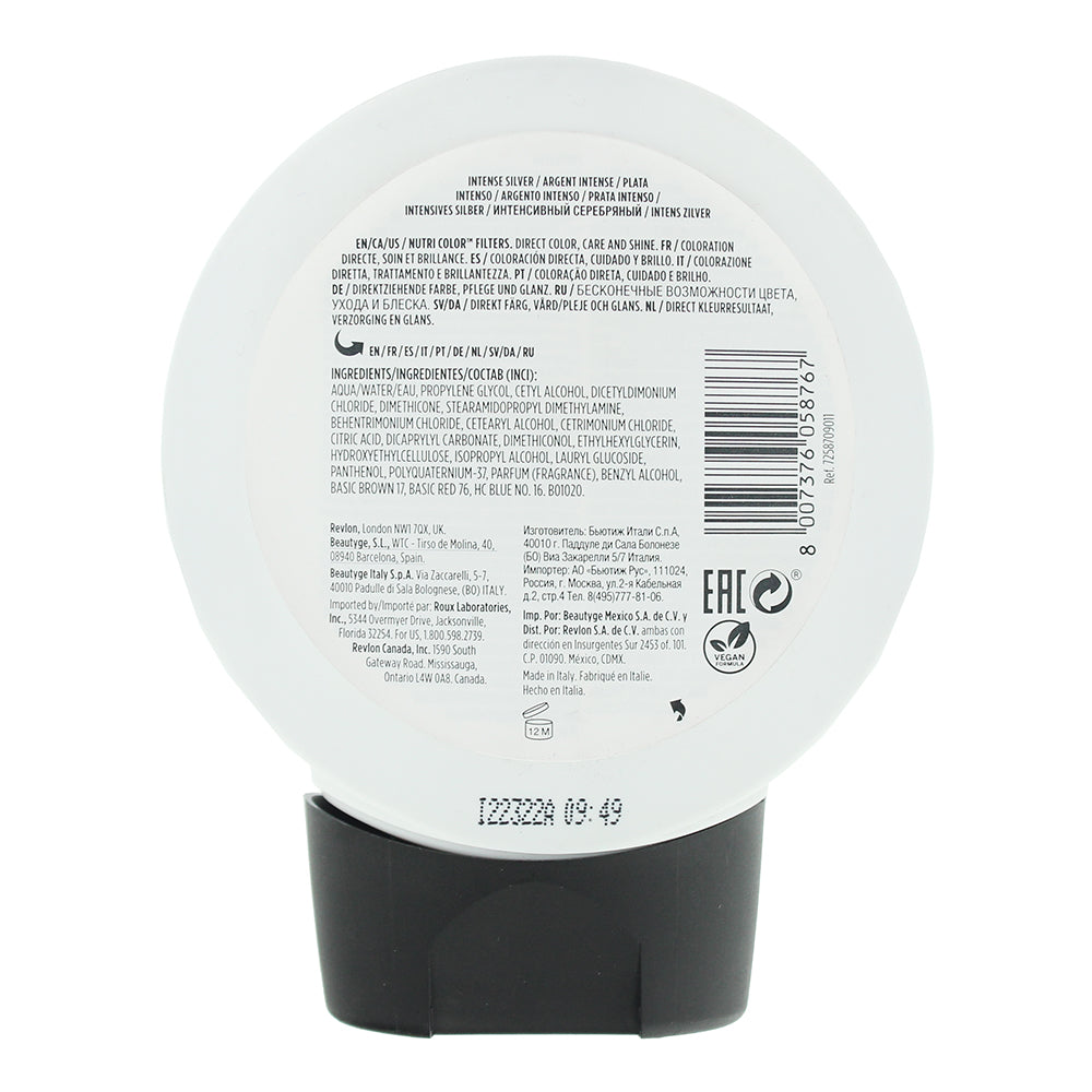 Revlon Nutri Color Filters 1011 Intense Silver 3 In 1 Hair Colour 240ml