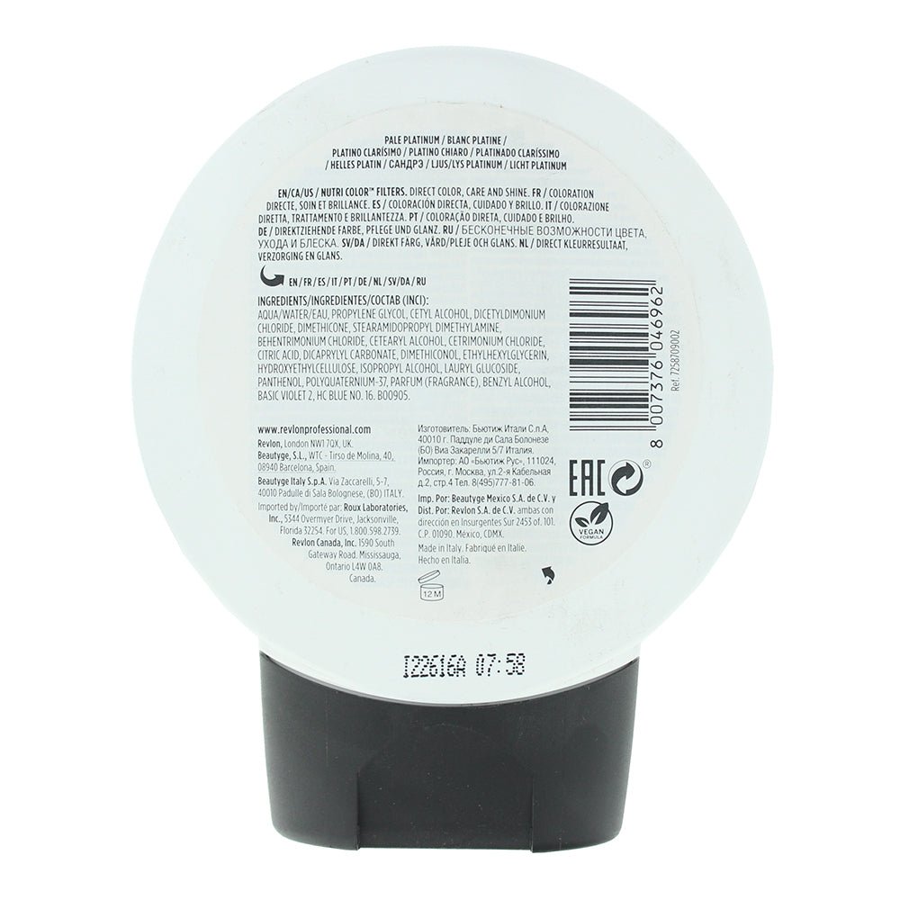 Revlon Nutri Color Filters 1002 Pale Platinum 3 In 1 Hair Colour 240ml