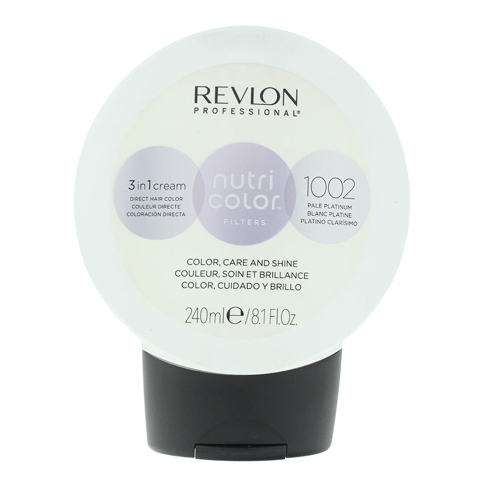 Revlon Nutri Color Filters 1002 Pale Platinum 3 In 1 Hair Colour 240ml