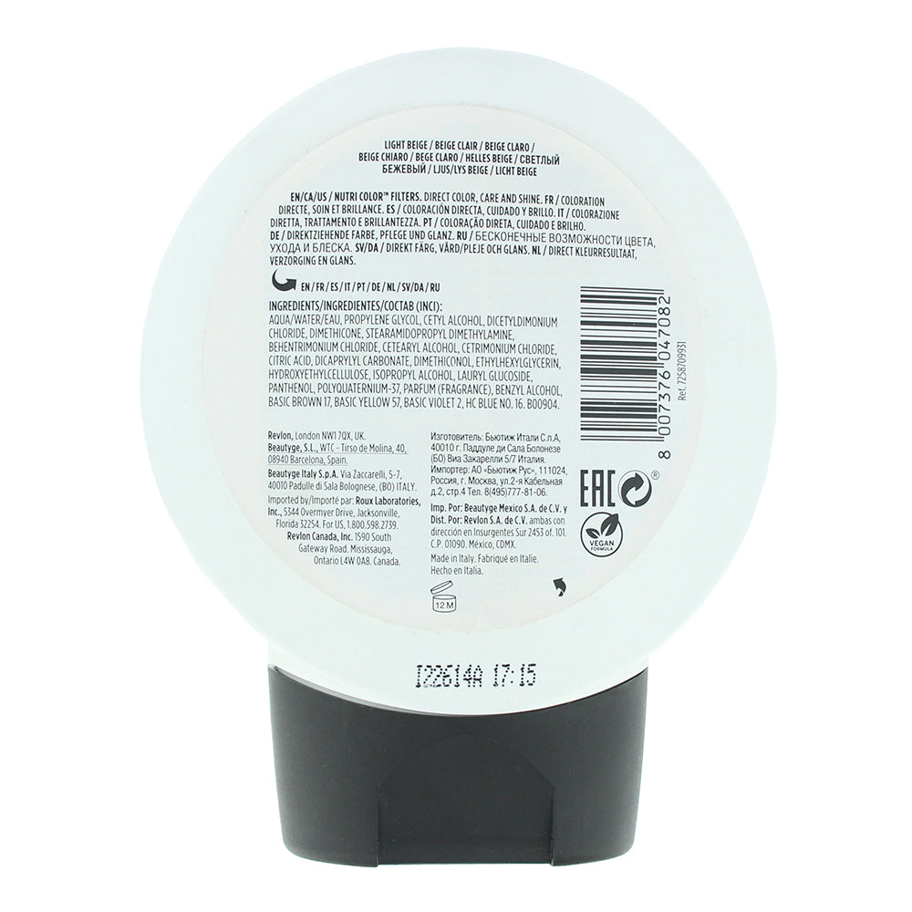 Revlon Nutri Color Filters 931 Light Beige 3 In 1 Hair Colour 240ml