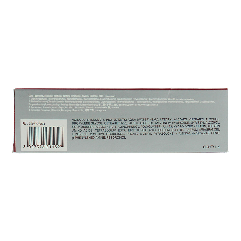 Intercosmo Voilà 3C Intense 7.4 Medium Copper Blonde Hair Colour 60ml