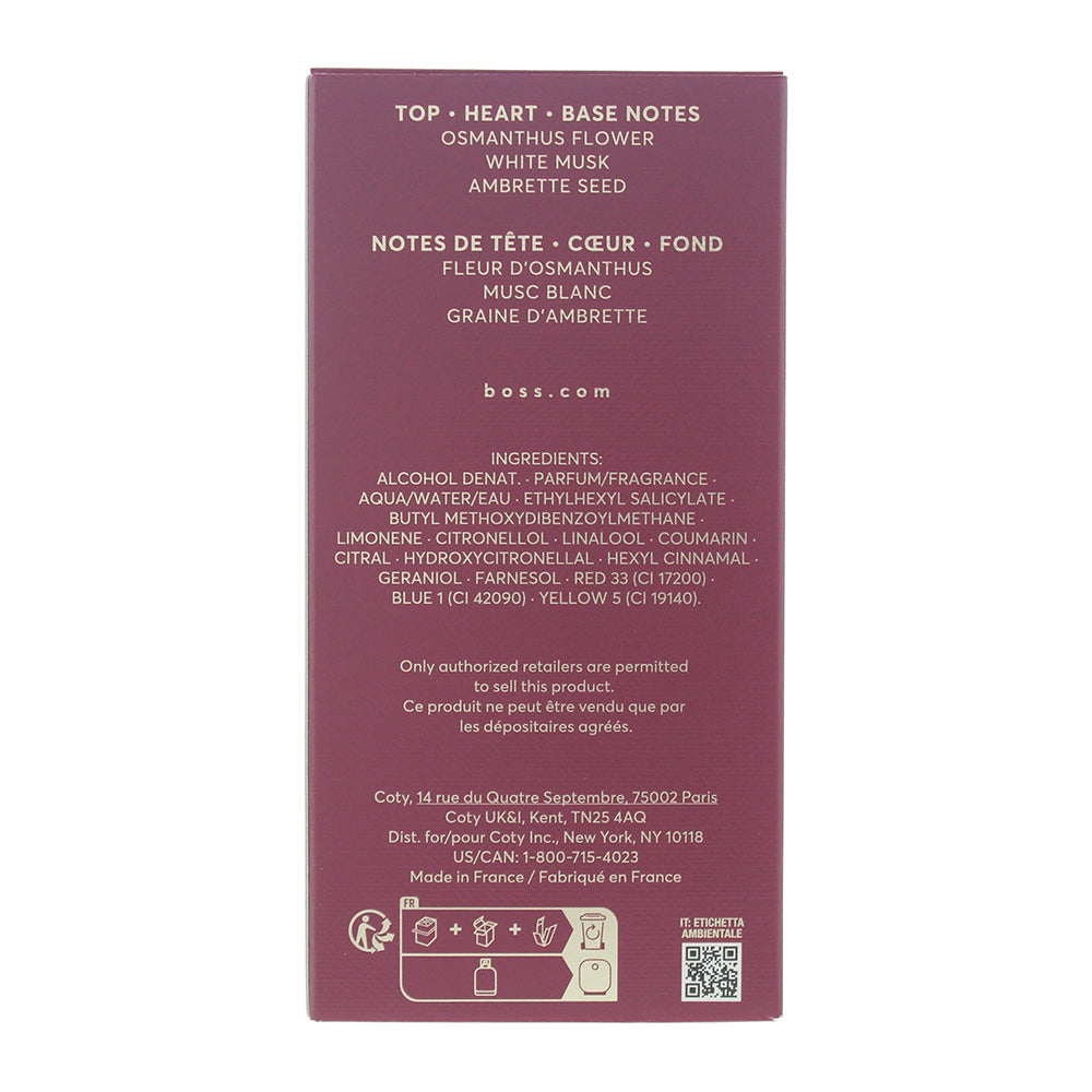 Hugo Boss The Scent Magnetic For Her Eau de Parfum 50ml - Ingredients