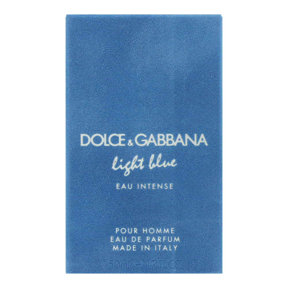 Dolce & Gabbana Light Blue Eau Intense Pour Homme Eau de Parfum 50ml - Box