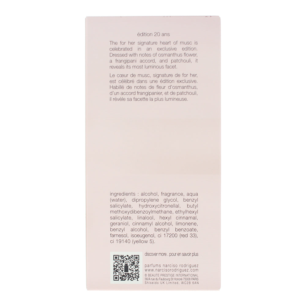 Narciso Rodriguez For Her Forever Eau de Parfum 100ml