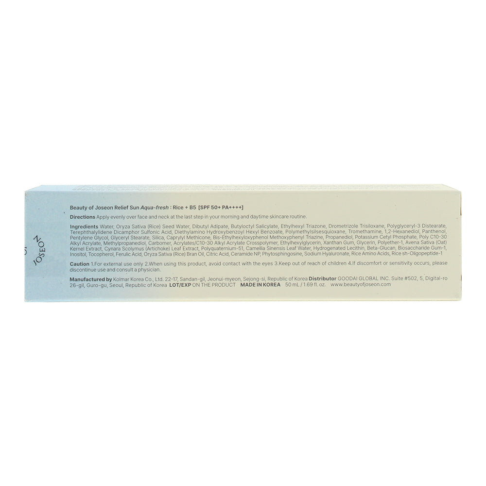 Beauty Of Joseon Moisture Relief Sun Aqua-Fresh Rice + B5 SPF 50+ PA++++ 50ml