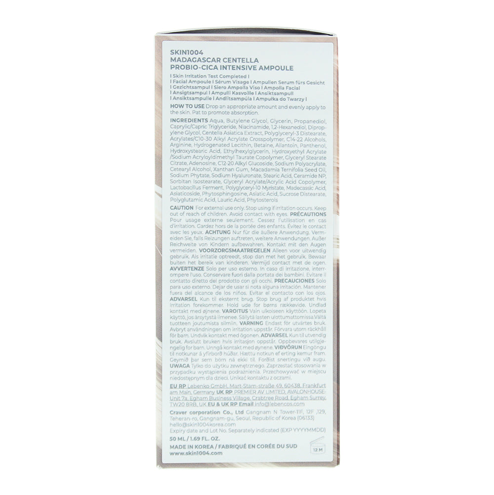 Skin1004 Madagascar  Centella Probio-Cica Intense Ampoule 50ml