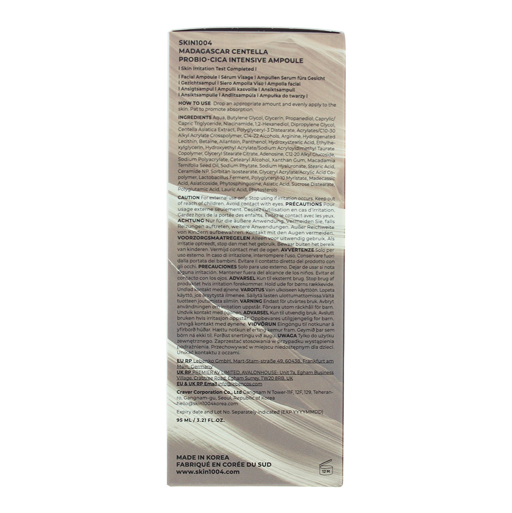 Skin1004 Madagascar  Centella Probio-Cica Intense Ampoule 95ml