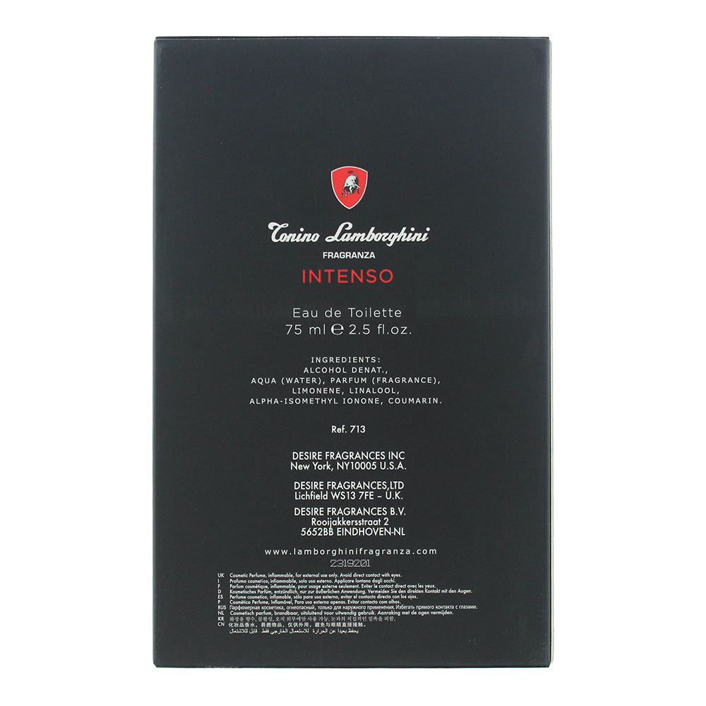 Tonino Lamborghini Intenso Eau de Toilette 75ml
