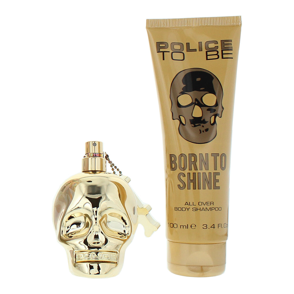 Police To Be Born To Shine For Man 2 Piece Gift Set: Eau de Toilette 75ml - Body - Product