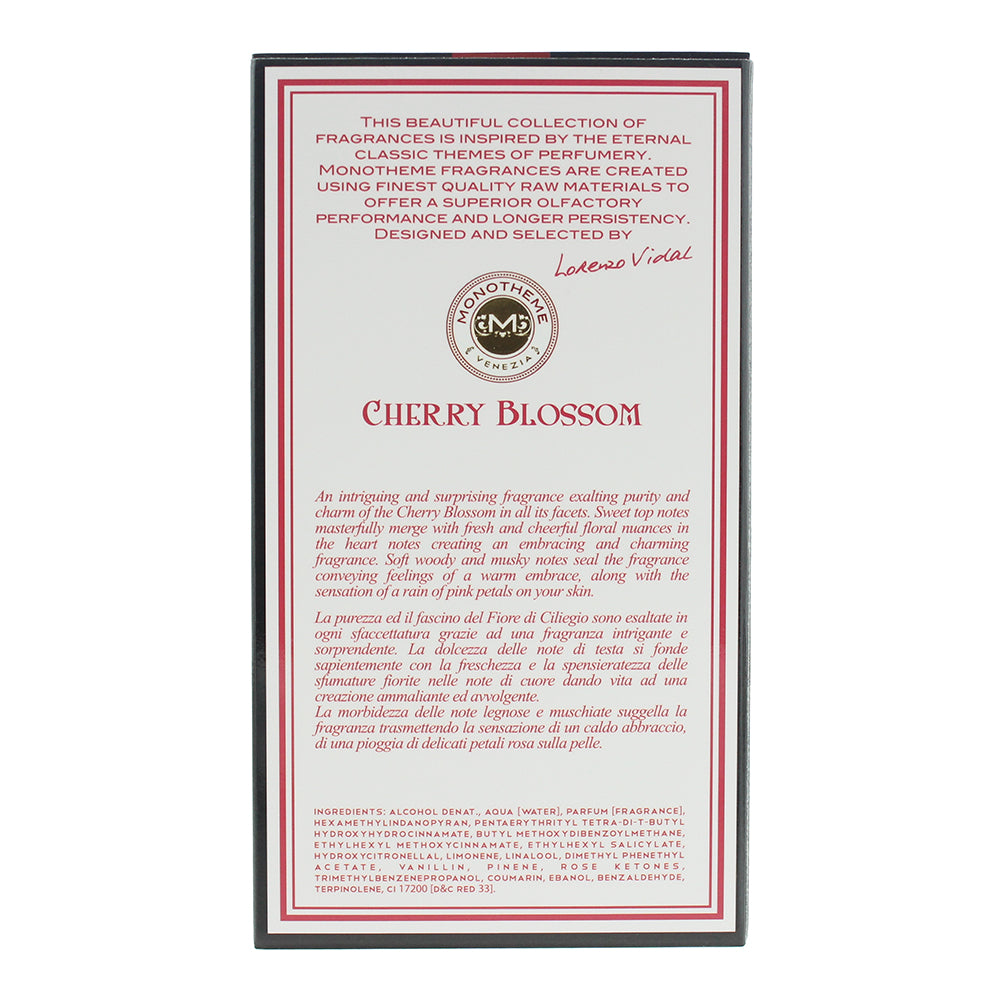 Monotheme Cherry Blossom Venezia Eau de Toilette 100ml