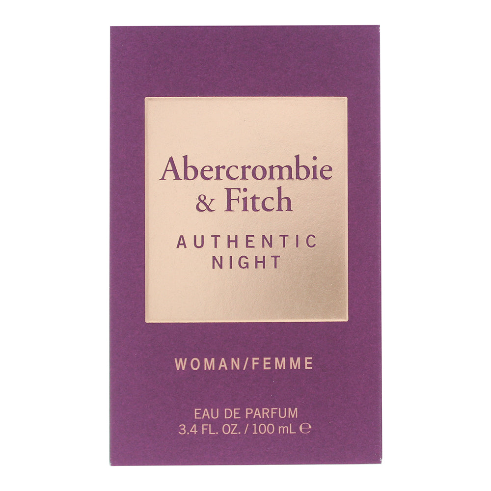 Abercrombie & Fitch Authentic Night Eau de Parfum 100ml - Box