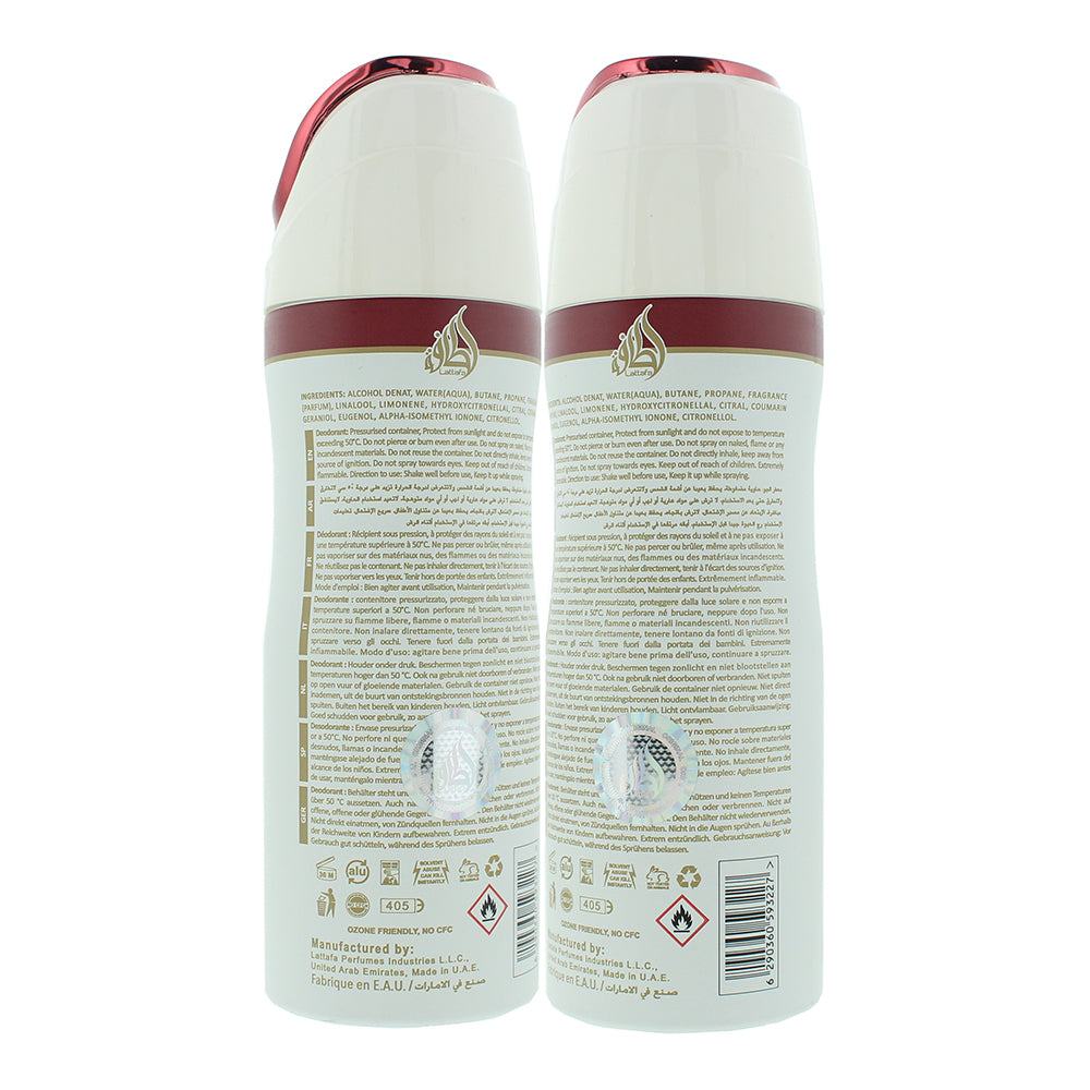 Lattafa Ana Abiyedh Perfumed Body Spray 200ml