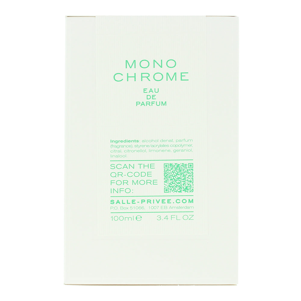 Salle Privee Monochrome Eau de Parfum 100ml - Ingredients