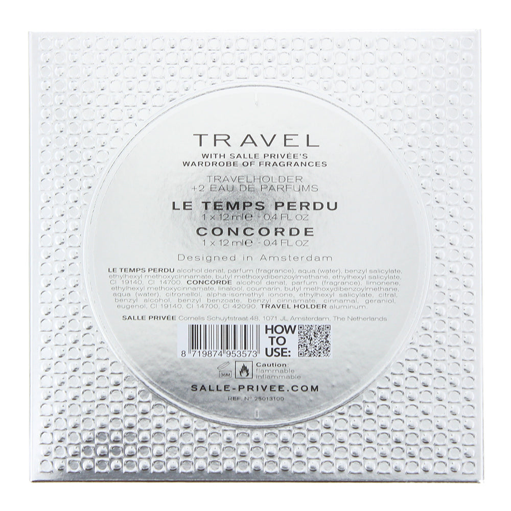 Salle Privee 2 Piece Travelholder Gift Set: Le Temps Perdu Eau de Parfum 12ml -