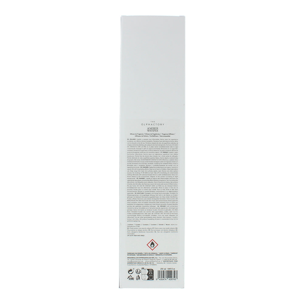 The Olphactory Amber Whisper Diffuser 250ml