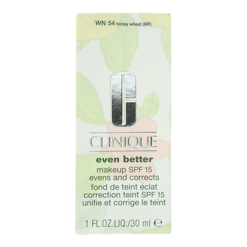Clinique Even Better Makeup SPF 15 WN 54 Honey Wheat Foundation 30ml - Box