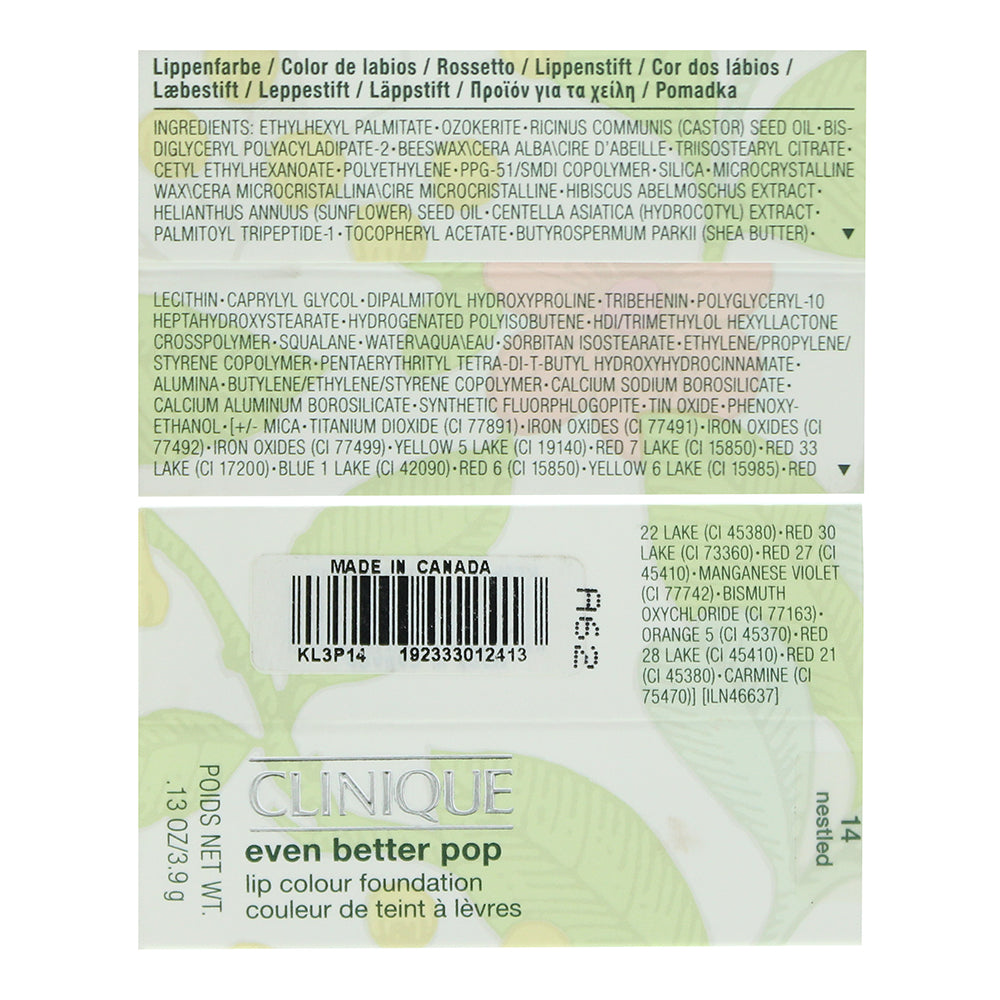 Clinique Even Better Pop 14 Nestled Lip Colour 3.9g