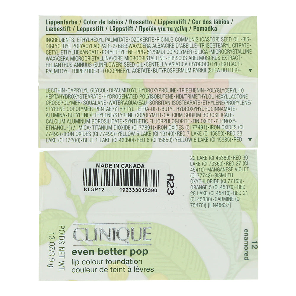 Clinique Even Better Pop 12 Enamored Lip Colour 3.9g