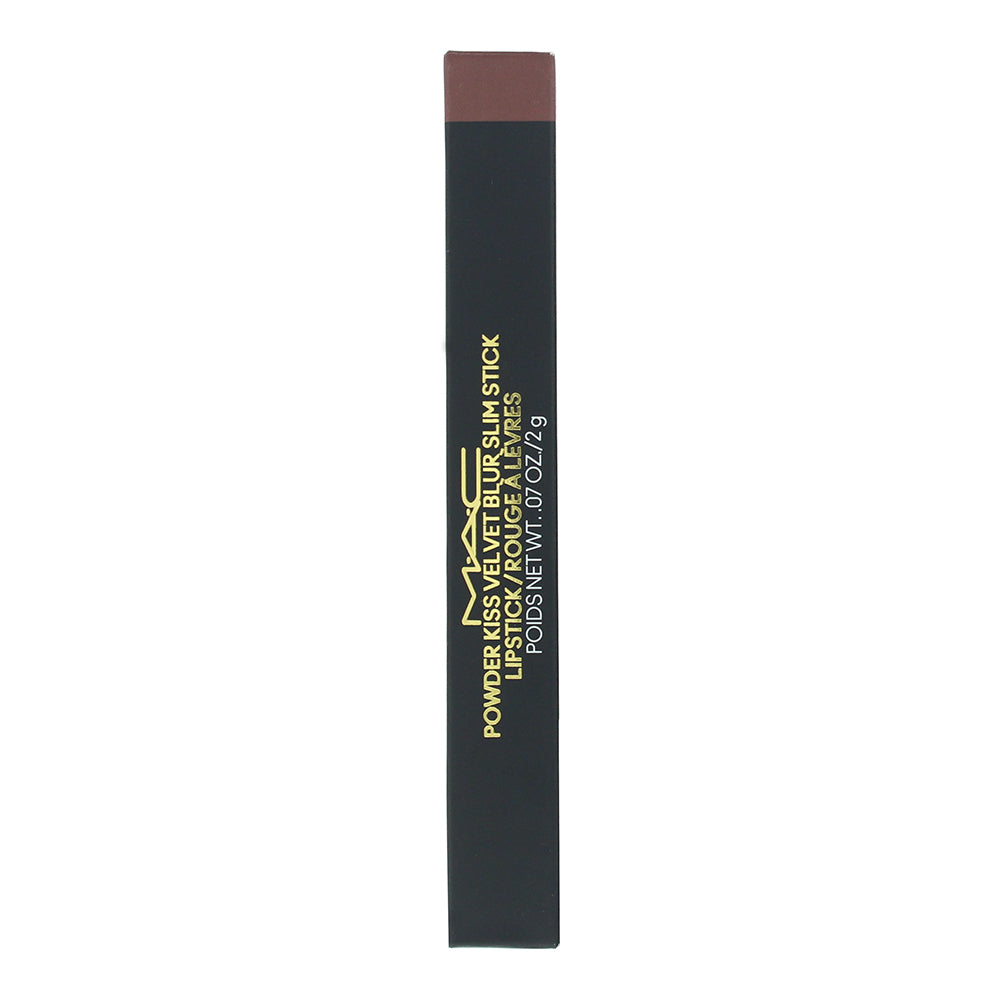 MAC Powder Kiss Velvet Blur Slim Stick 892 Over The Taupe Lipstick 2g - Box