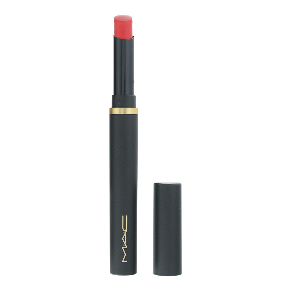 MAC Powder Kiss Velvet Blur Slim Stick 875 Devoted To Danger Lipstick 2g - Product
