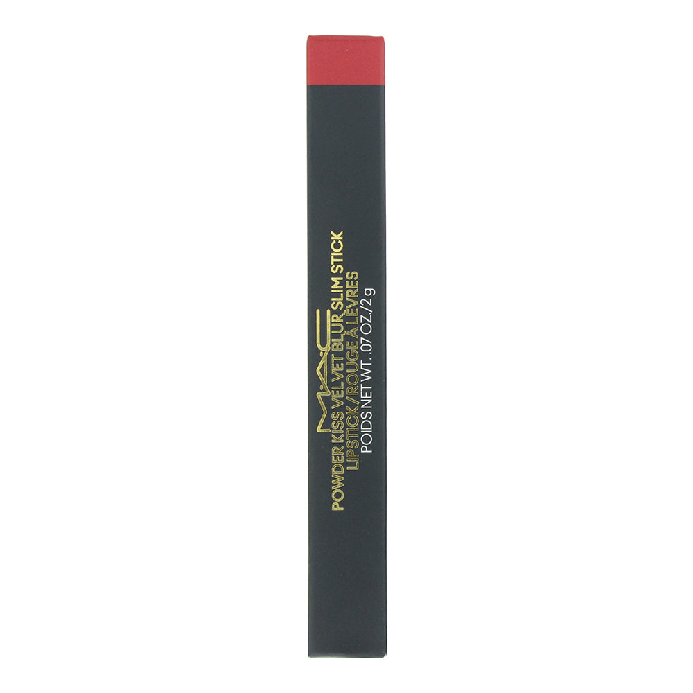 MAC Powder Kiss Velvet Blur Slim Stick 875 Devoted To Danger Lipstick 2g - Box