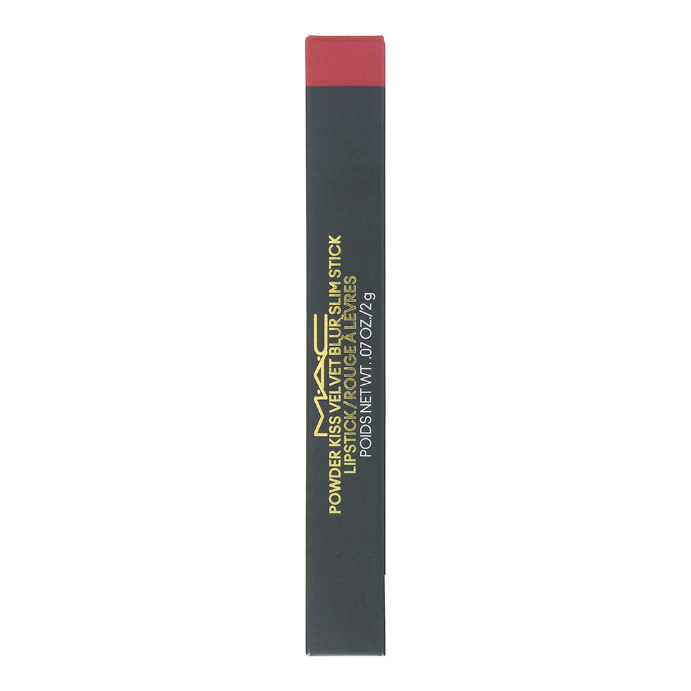 MAC Powder Kiss Velvet Blur Slim Stick 889 Ruby New Lipstick 2g - Box