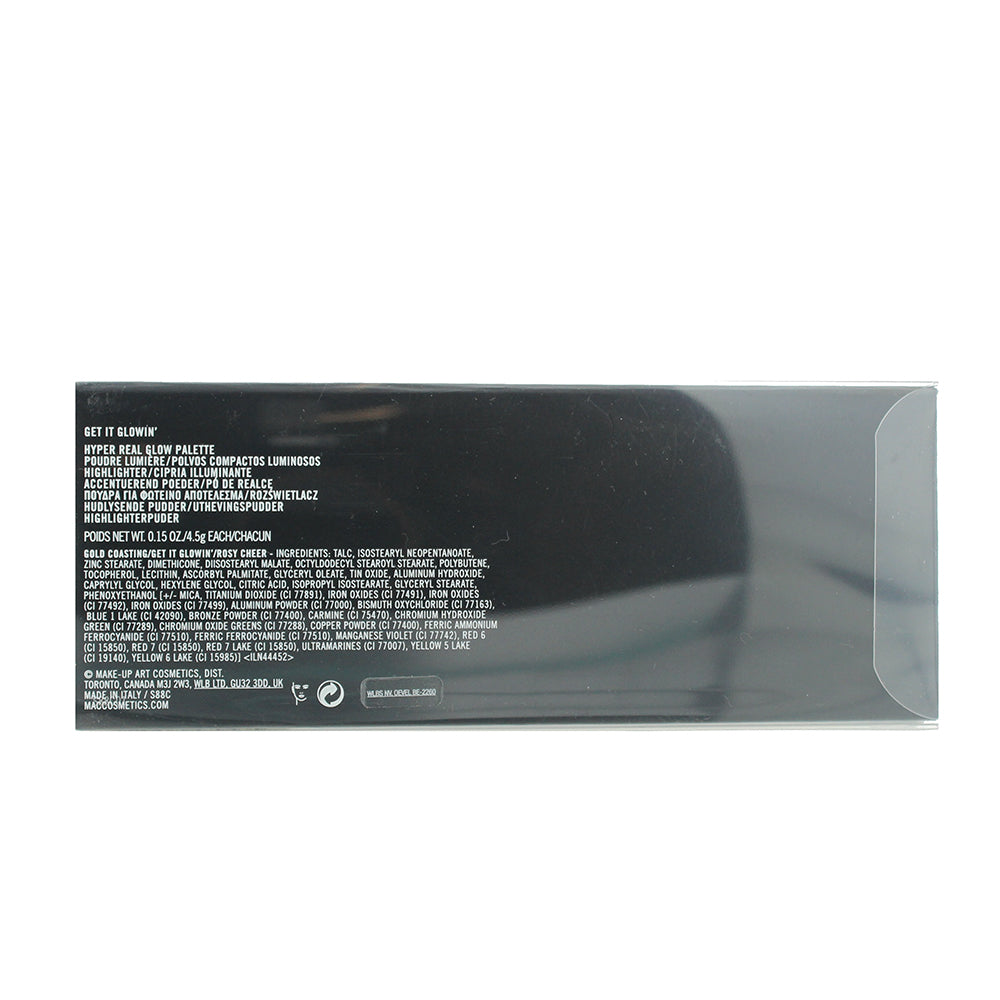 MAC Hyper Real Glow Get It Glowin Highlighting Palette 3 x 4.5g - Ingredients