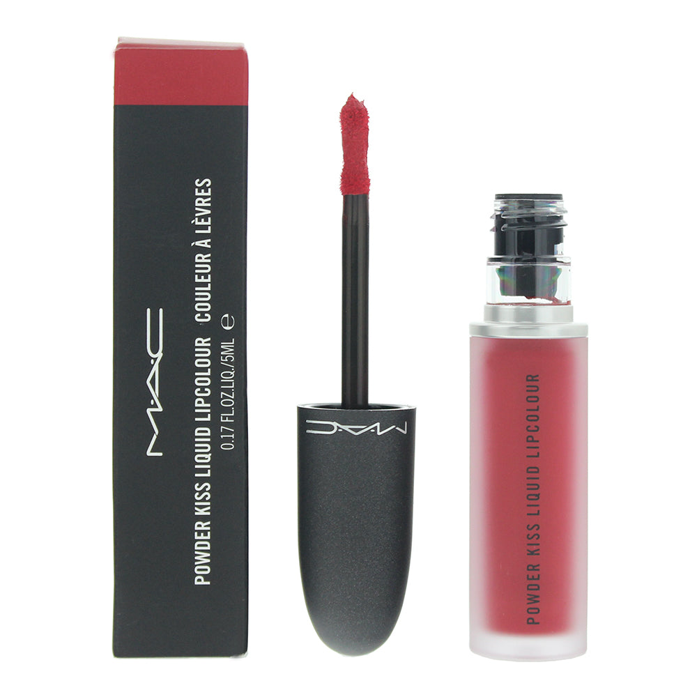 MAC Powder Kiss Liquid Lipcolour 975 Ruby Boo Liquid Lipstick 5ml