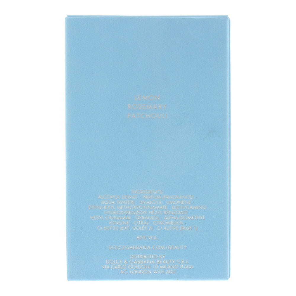 Dolce & Gabbana Light Blue Pour Homme Eau De Toilette 100ml