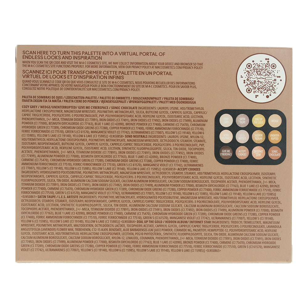 MAC Connect In Colour Unfiltered Nudes Eye Shadow Palette 12.2g