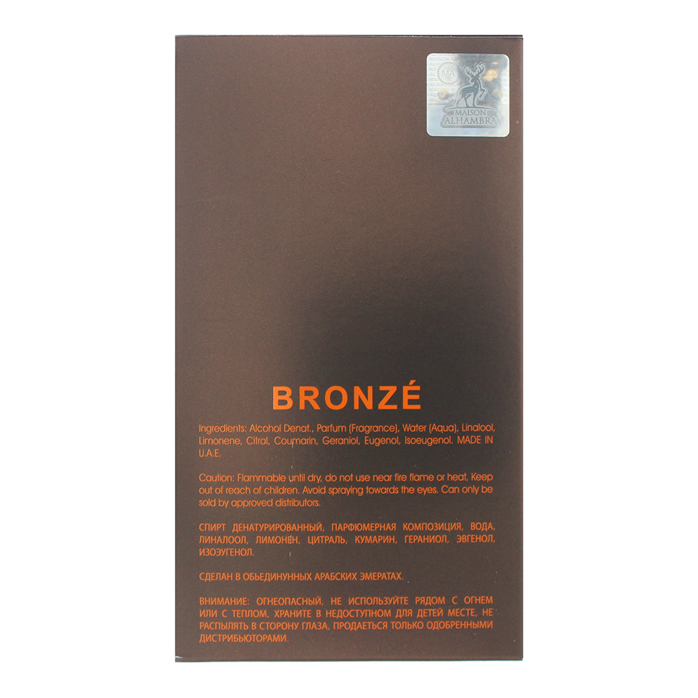 Maison Alhambra Bronze For Man Eau de Parfum 100ml
