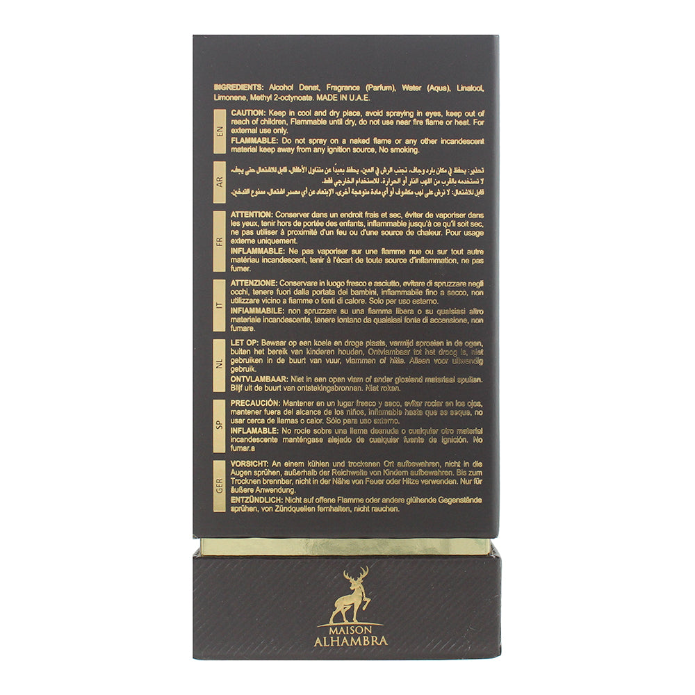 Maison Alhambra Toscano Leather Eau de Parfum 80ml