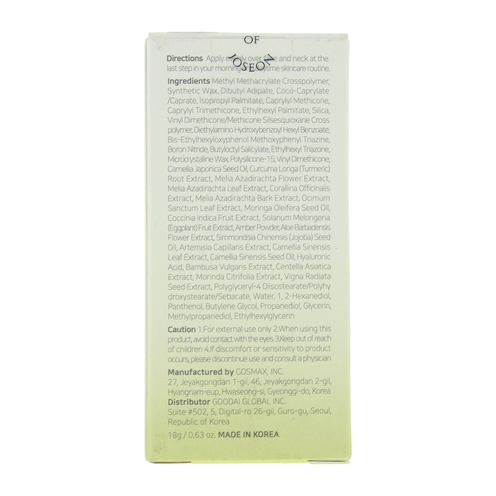 Beauty Of Joseon Matte Sun Stick Mugwort + Camelia SPF 50+ PA++++ Stick 18g