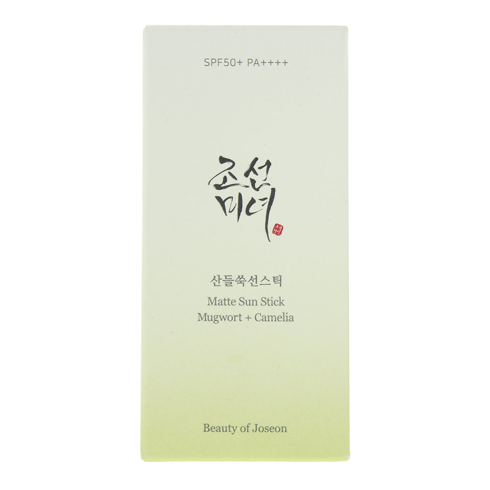 Beauty Of Joseon Matte Sun Stick Mugwort + Camelia SPF 50+ PA++++ Stick 18g - Box