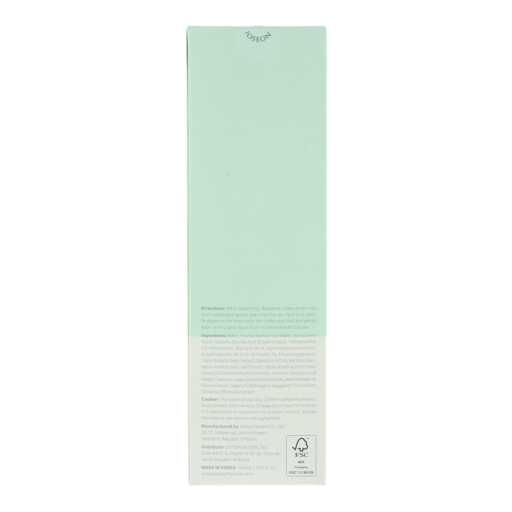 Beauty Of Joseon Green Plum Refreshing Toner: AHA + BHA Toner 150ml