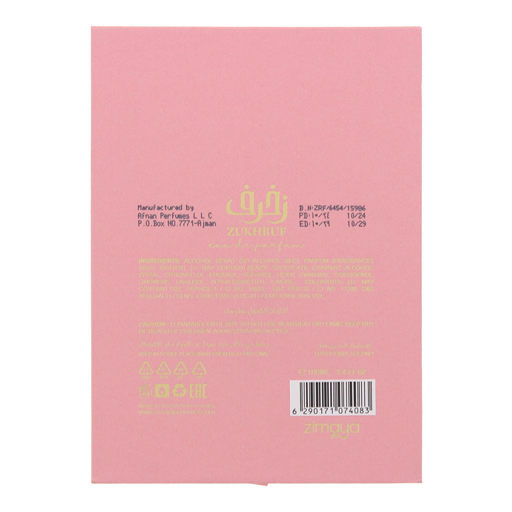 Zimaya Zukhruf Femme Eau de Parfum 100ml