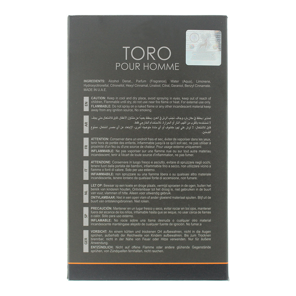 Maison Alhambra Toro Pour Homme Eau de Parfum 100ml
