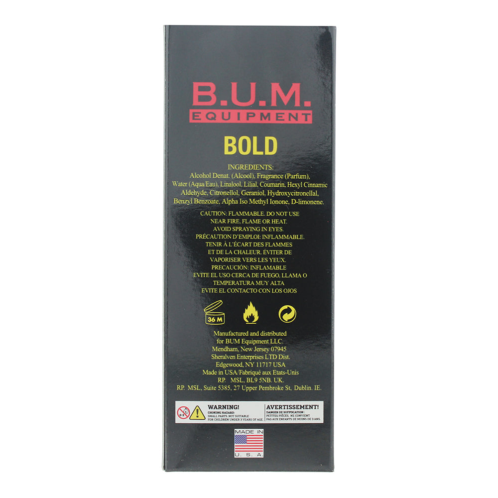 BUM Equipment Bold Wrap Bracelet Eau de Toilette 100ml - Ingredients