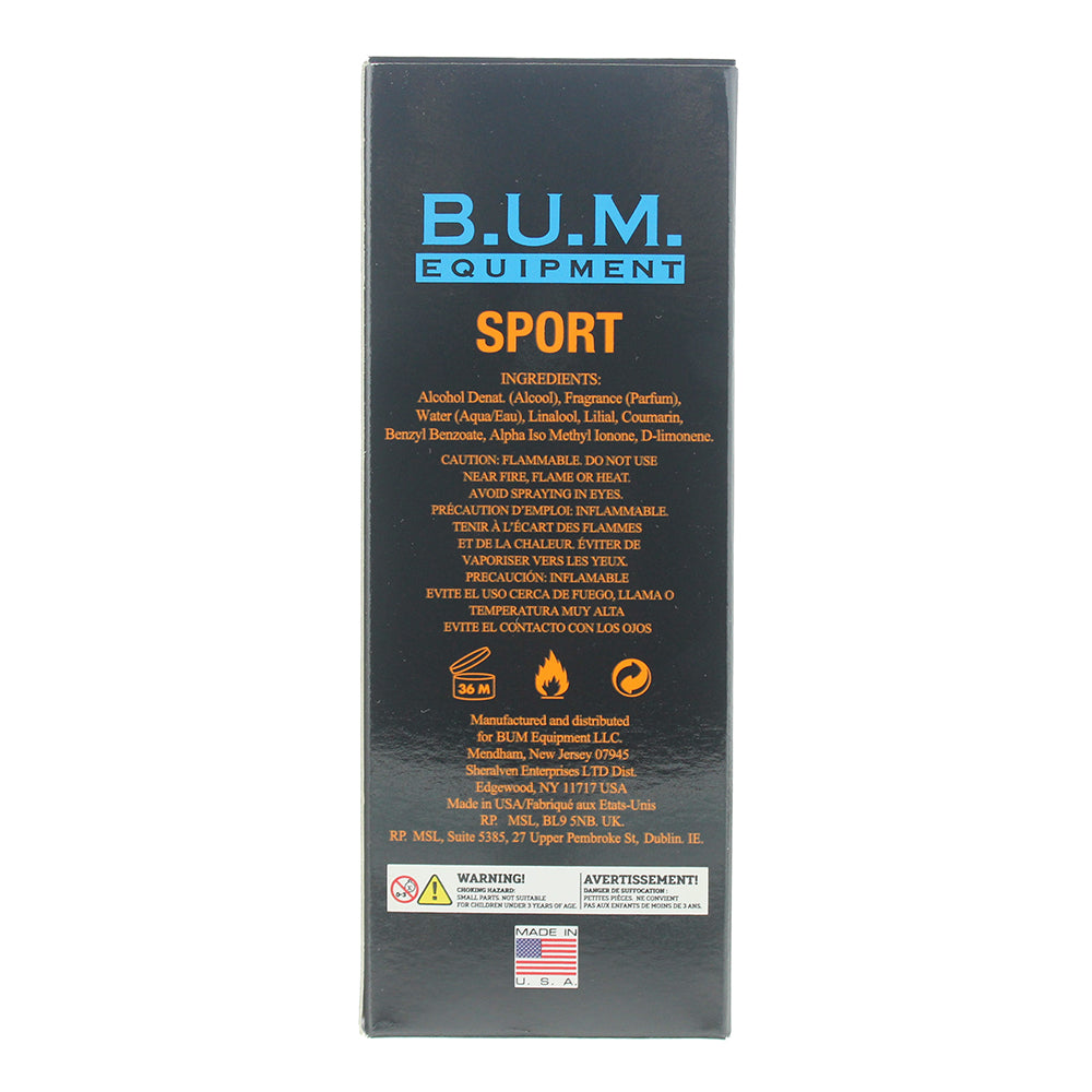 BUM Equipment Sport Wrap Bracelet Eau de Toilette 100ml - Ingredients