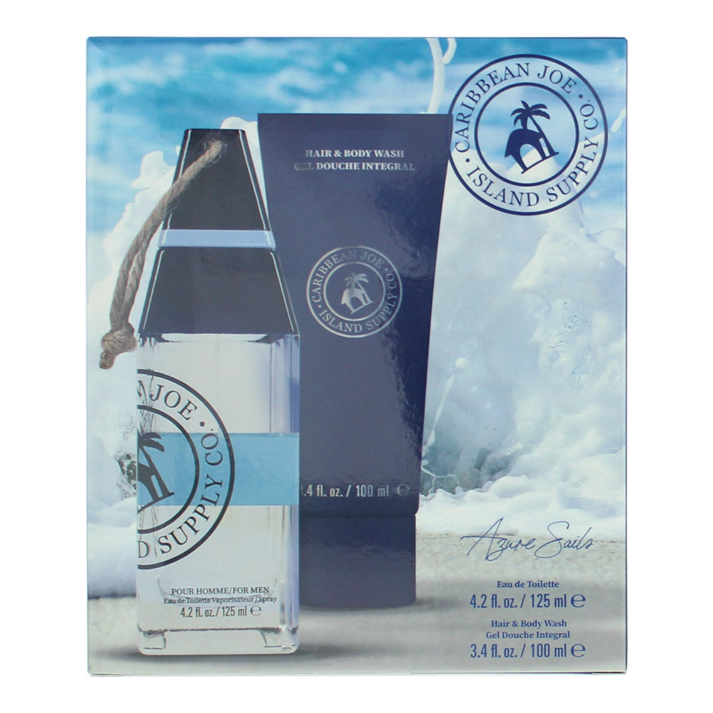 Caribbean Joe Island Supply Sails Photobox 2 Piece Gift Set: Eau de Toilette 125ml - HBW 100 - Box