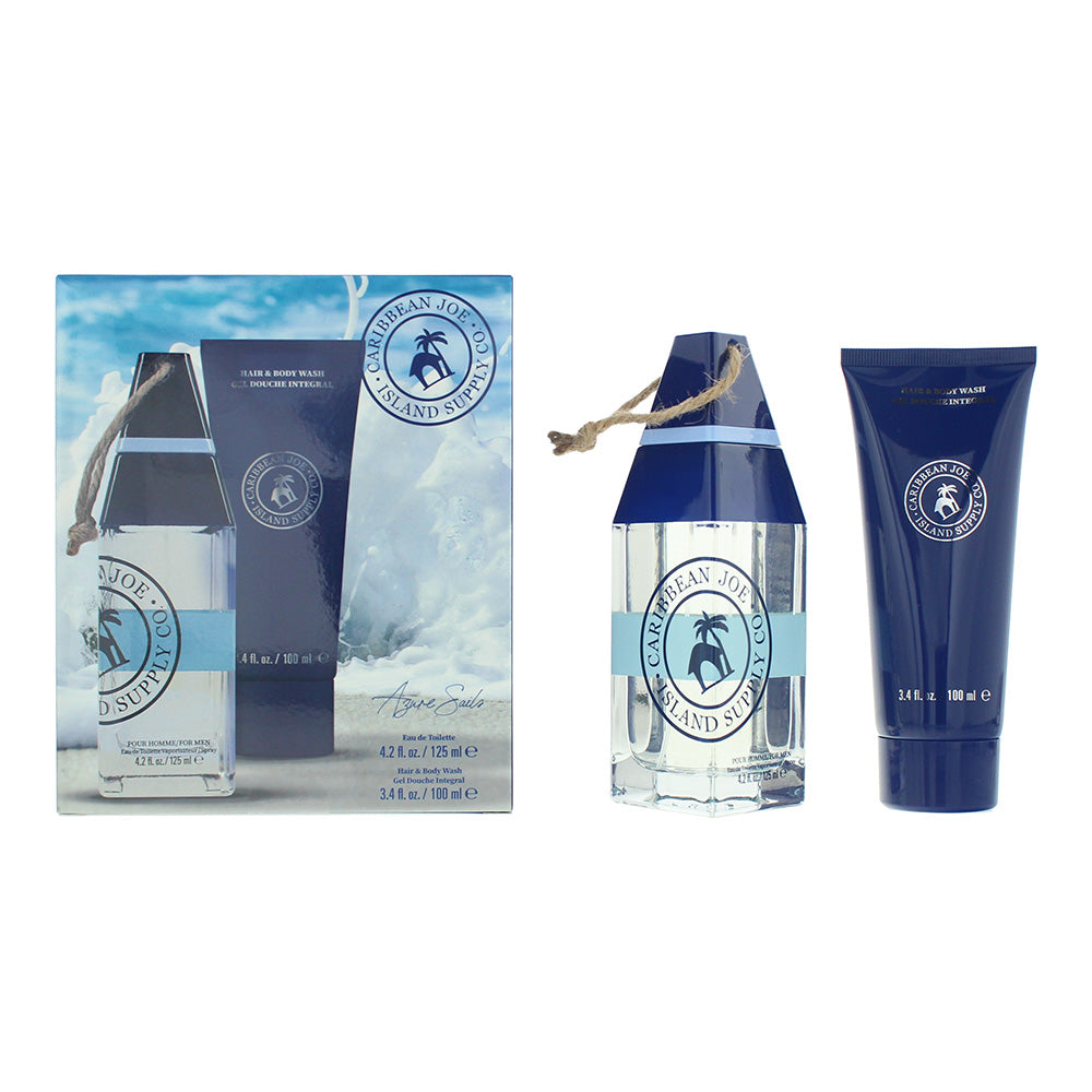 Caribbean Joe Island Supply Sails Photobox 2 Piece Gift Set: Eau de Toilette 125ml - HBW 100